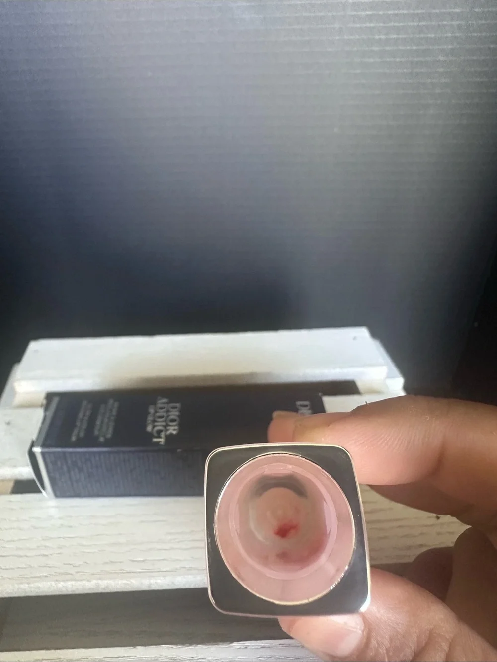 Dior Lip Glow Hydrating Balm in Sheer Pink with Silver Cap
